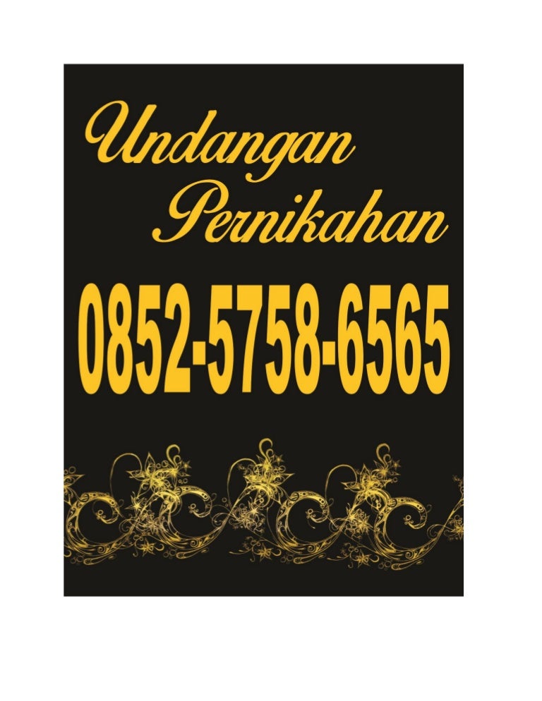 0852 5758 6633 SIMPATI Koleksi Undangan  Pernikahan  