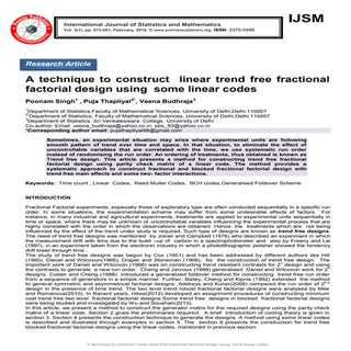 A technique to construct  linear tr...