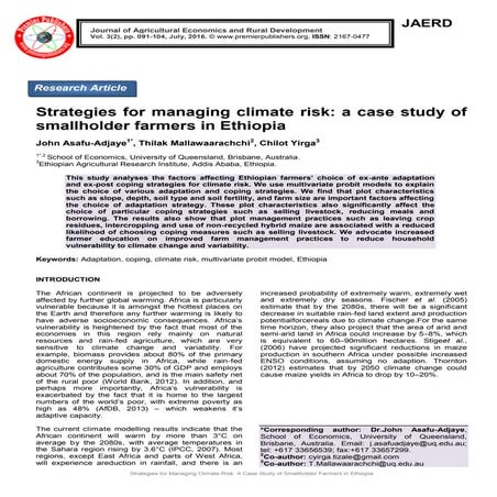 Climate change mitigation and adaptation 2011ver2 | PDF