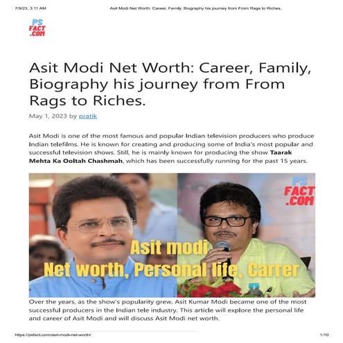 asit kumar modi net worth | PDF