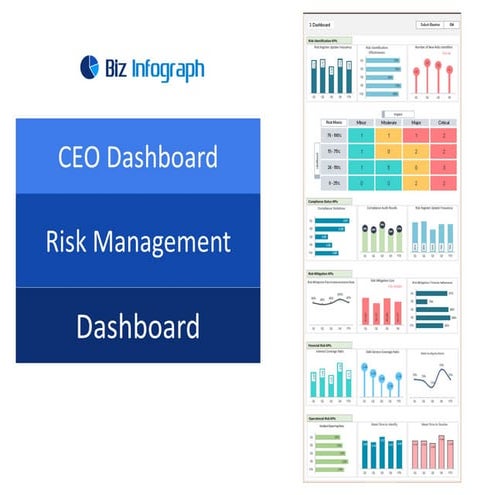 CEO Dashboard - Risk Management Report Dashboard | PDF