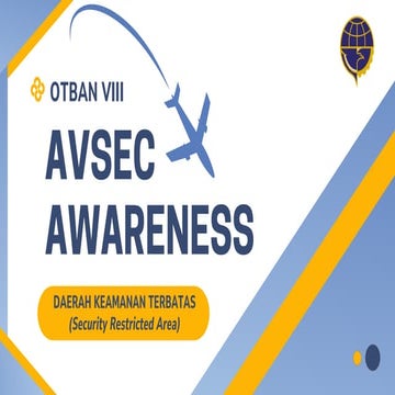 Comprehensive AVSEC Awareness and Security Protocols at Airports | PDF