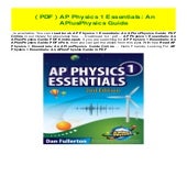 Ap Physics 1 Essentials An Aplusphysics Guide – FGOYZB