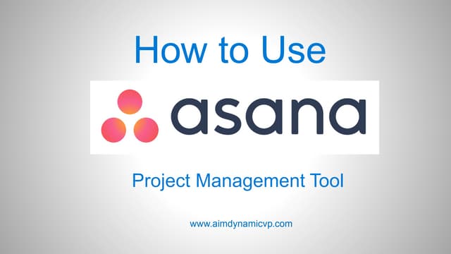 How to Use Asana- The Project Management Tool 