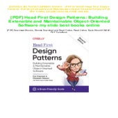 ~>PDF @*BOOK Head First Design Patterns: Building Extensible and ...