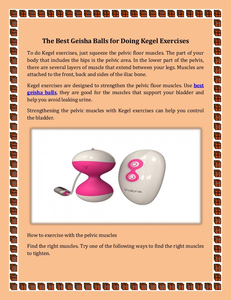 The Best Geisha Balls For Doing Kegel Exercises