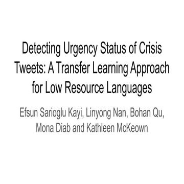 Transfer Learning for Low Resource Languages and Domains | PDF
