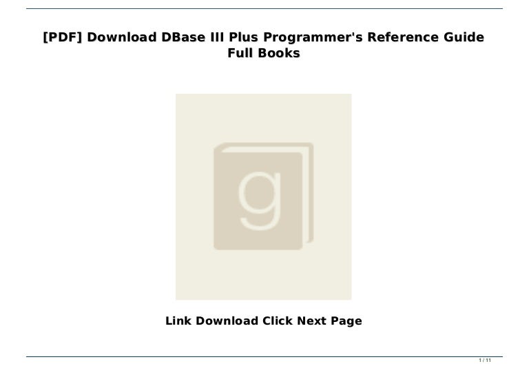 Dbase Iii Download