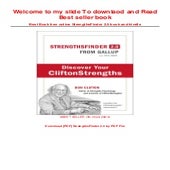 (PDF Download) ? StrengthsFinder 2.0 PDF