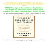 [PDF] Download The Age of Surveillance Capitalism: The Fight for a