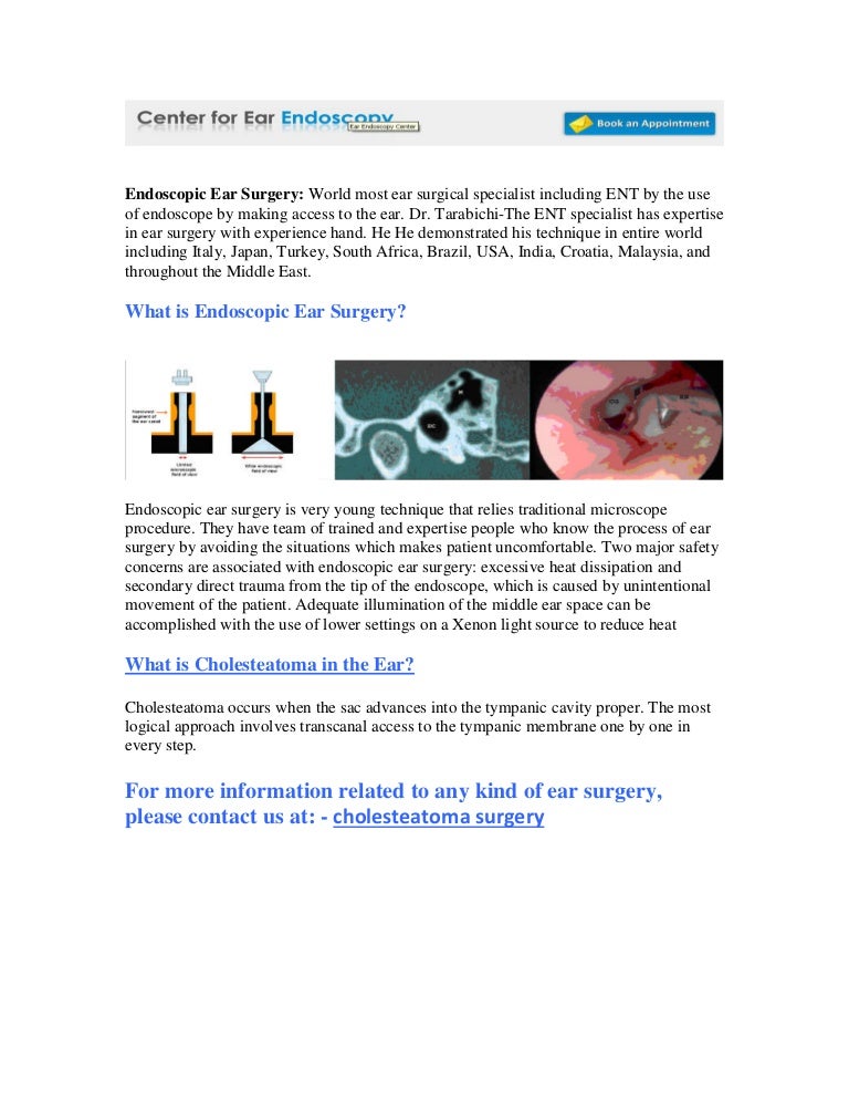 Middle Ear Endoscopy