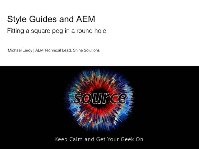 Adobe Source 2016 - Styleguides and AEM