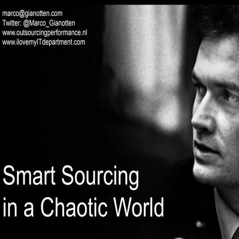 Smart Sourcing in een chaotische wereld