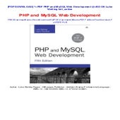 ^>PDF PHP and MySQL Web Development @>BOOK Luke Welling