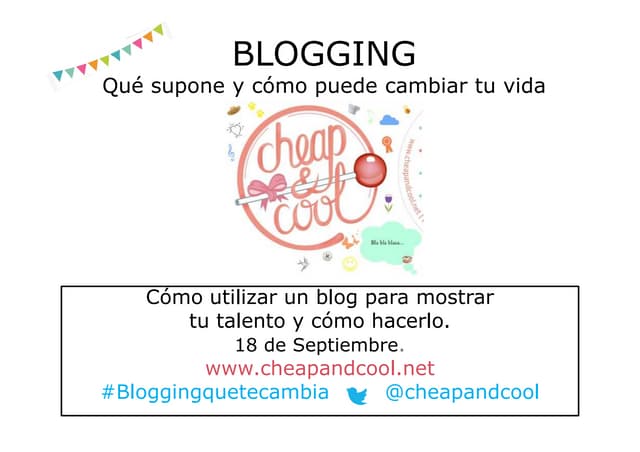 BLOGGING-Qué supone y cómo puede cambiar tu vida