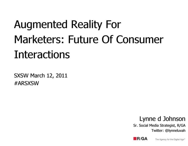 Augmented Reality For Marketers: Fu...