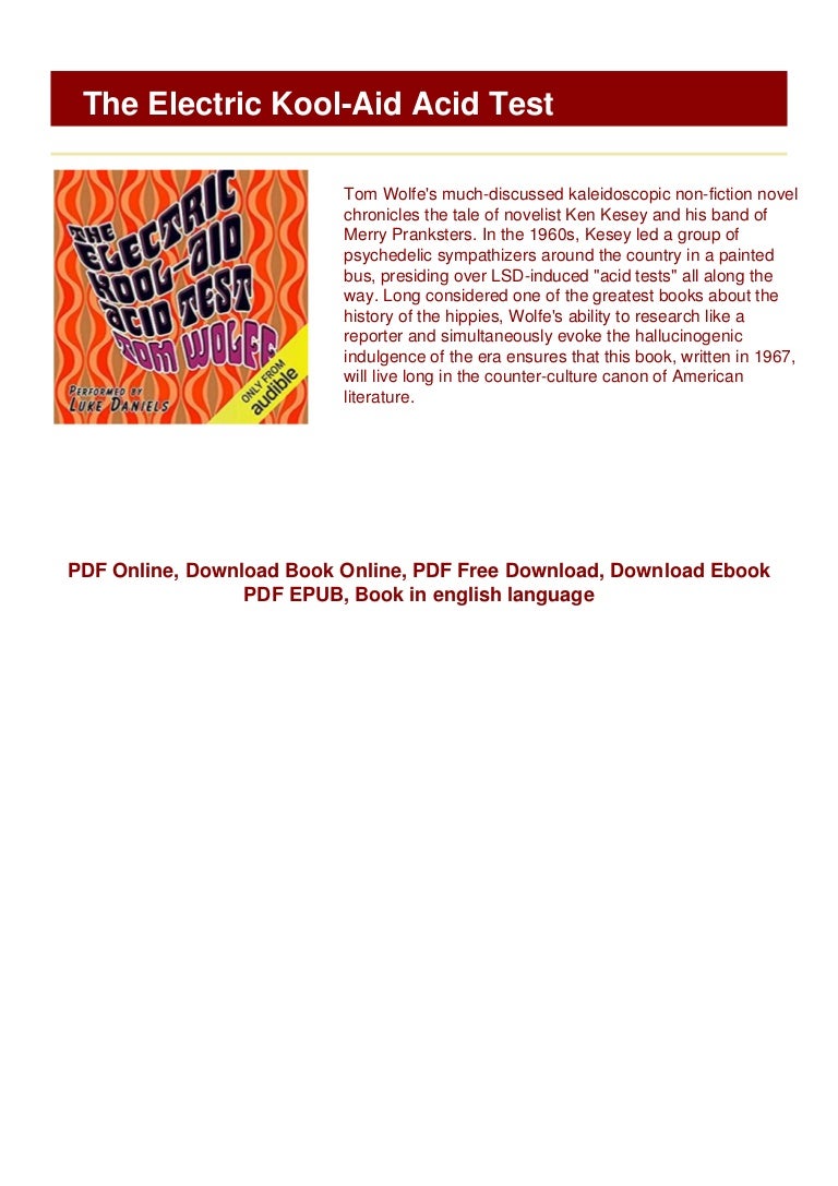 [PDF] The Electric KoolAid Acid Test Free Online
