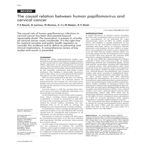 Comparison of the Roche AMPLICOR® Human Papillomavirus (HPV) Test with ...