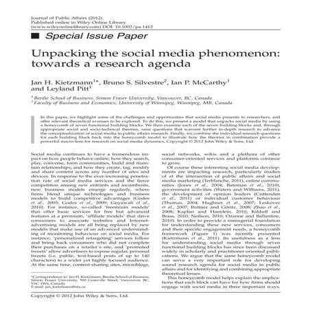 Unpacking the social media phenomenon | PDF