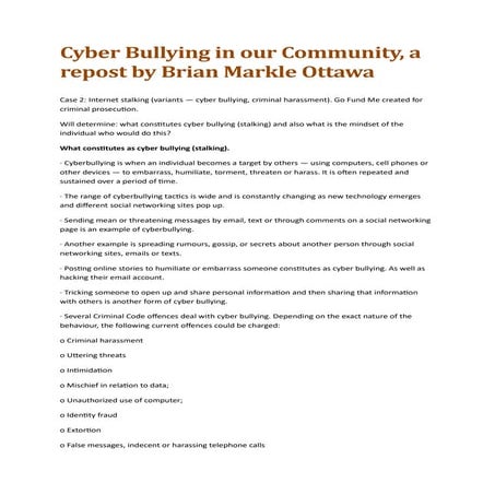 Cyber bullying presentation intro | PPTX