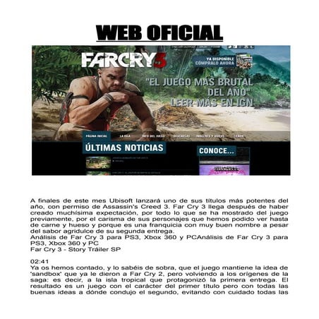 Análisis Far Cry 3