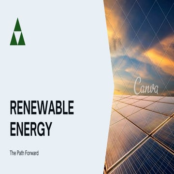 Renewable energy and the path foward! New | PDF