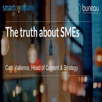 Cath Vallence's (Bureau) presentation at Mumbrella's B2B Marketing Summit 2018