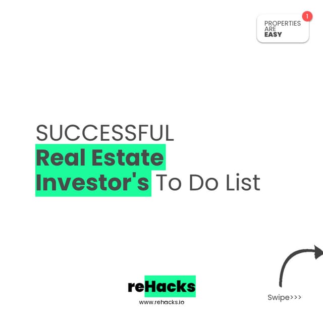 Successful Real estate Investor's To Do List PDF