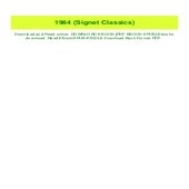 PDF) 1984 (Signet Classics) [K.I.N.D.L.E]