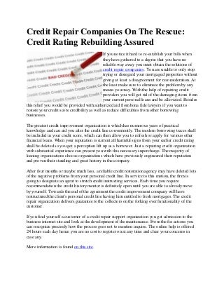 credit repair companies