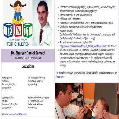 Dr. Sharyar Daniel Samadi - Paramus Otolaryngologists