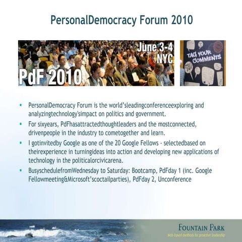 Personal Democracy Forum 2010