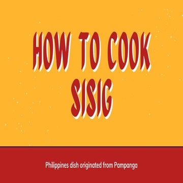 Pork Sisig | PDF