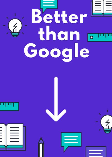 Better than Google | PDF