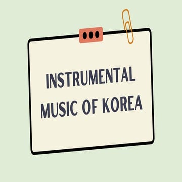 instrumental music of Korea