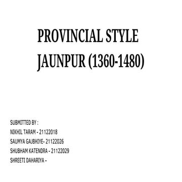 Provincial Architecture of Jaunpur.pdf