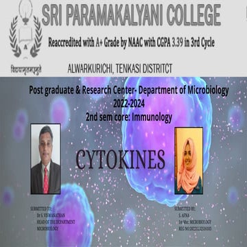 Cytokines by S. Afna