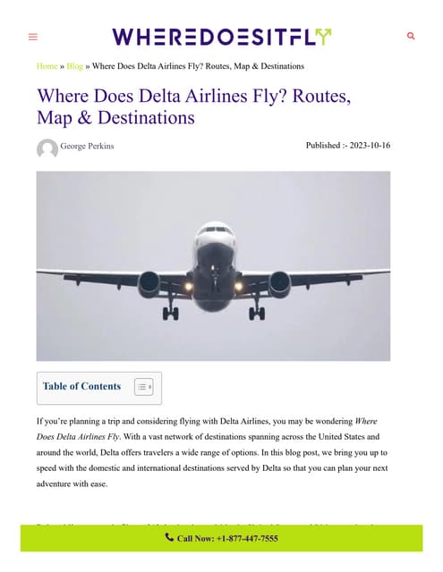 Where Does Delta Airlines Fly | PDF