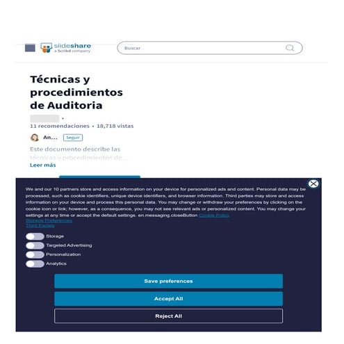 Técnicas y procedimientos de Auditoria | PDF