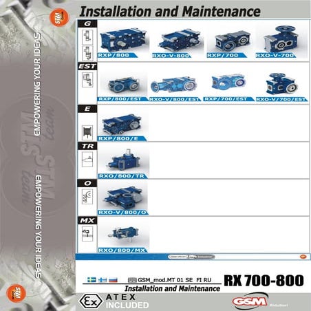 Экструзионные редукторы STM