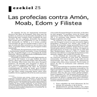 Las profecías contra Amón, Moab, Ed...