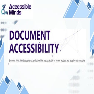 PDF Accessibility Services | Accessible Minds | PPTX
