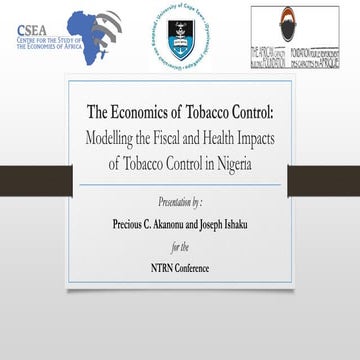 the economics of tobacco and tobacco control Some Regulation The Economics of Tobacco Control