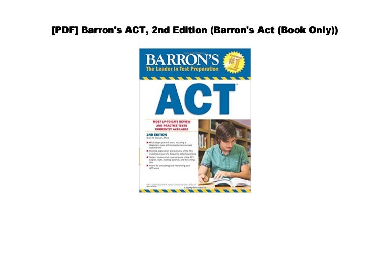 [PDF] Barron's ACT, 2nd Edition (Barron's Act (Book Only))