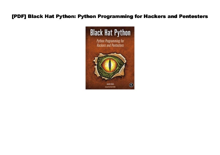 [#PDF~] Black Hat Python: Python Programming for Hackers and Penteste…