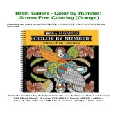 PDF) Brain Games - Color by Number Stress-Free Coloring (Orange) Full Book