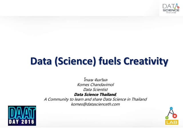 Data Science fuels Creativity