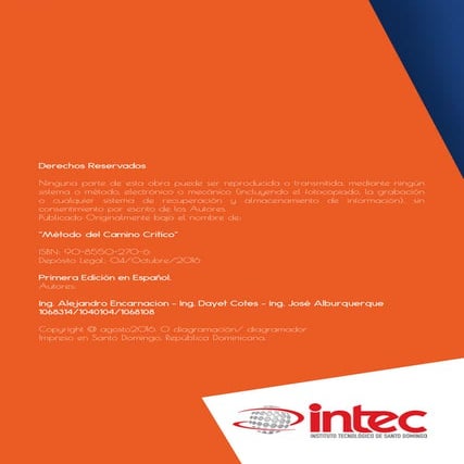 Metodo del Camino Critico, AGO - OCT 2016 Grupo #3 MAC
