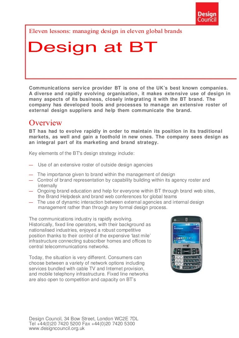 Design at BT