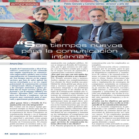 Entrevista Pablo Gonzalo y Concha Gomez